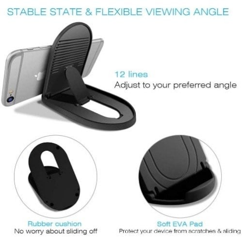 Cell Phone Stand Portable - Black