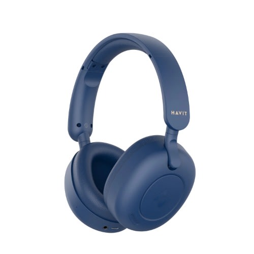 H655bt Hybrid Active Noise Cancellation Wireless Headphones Blue