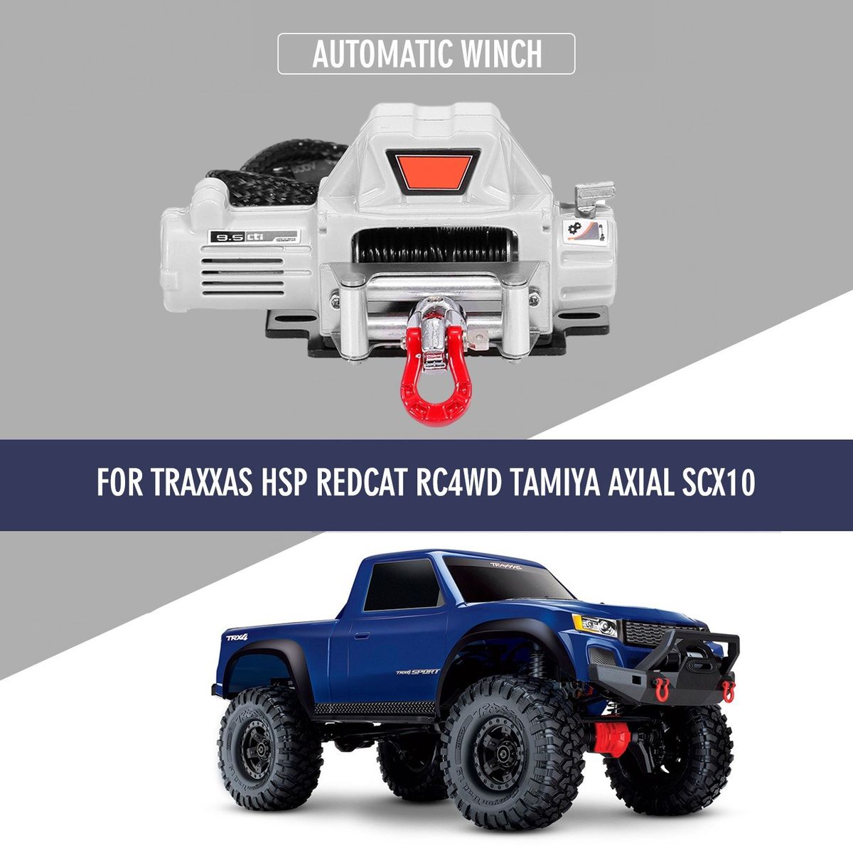 Compatible With 1/10 RC Car Automatic Winch RC Winch