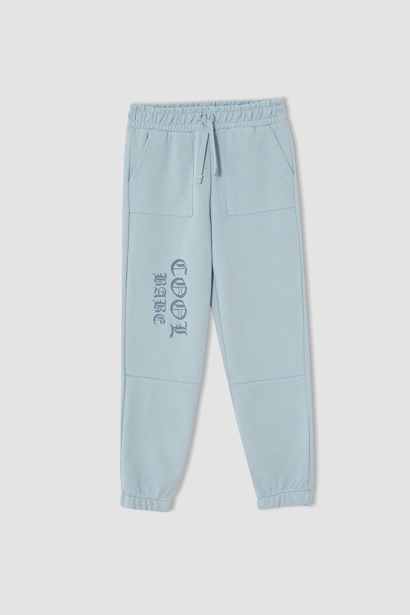 Girl - Regular Fit Knitted Bottom Trousers - Blue