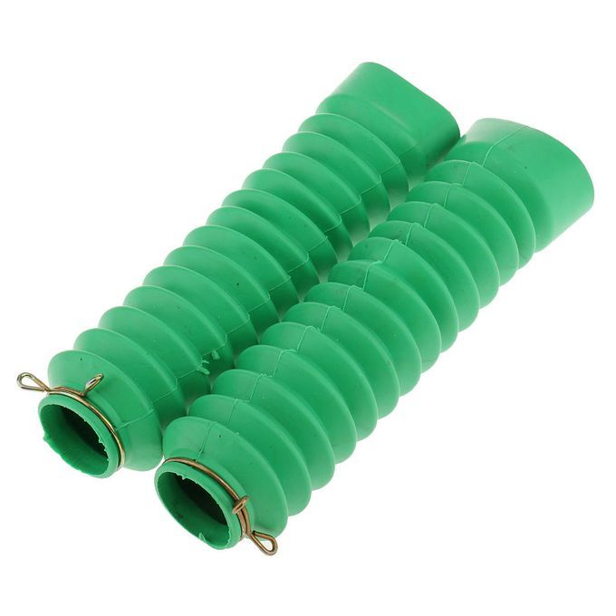 2x Motorcycle Soft Rubber Front Fork Cover Gaiters Gators Boots -