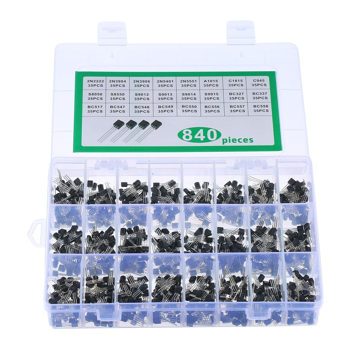 24Values 840PCS NPN PNP Transistor TO-92 Power General