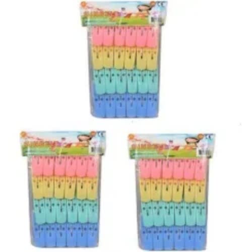 Sunbelt Cloth Pegs -72Pcs - 3Packs