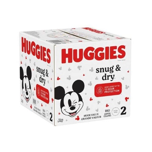 Snug & Dry Diaper - Size 2 - 180 Count