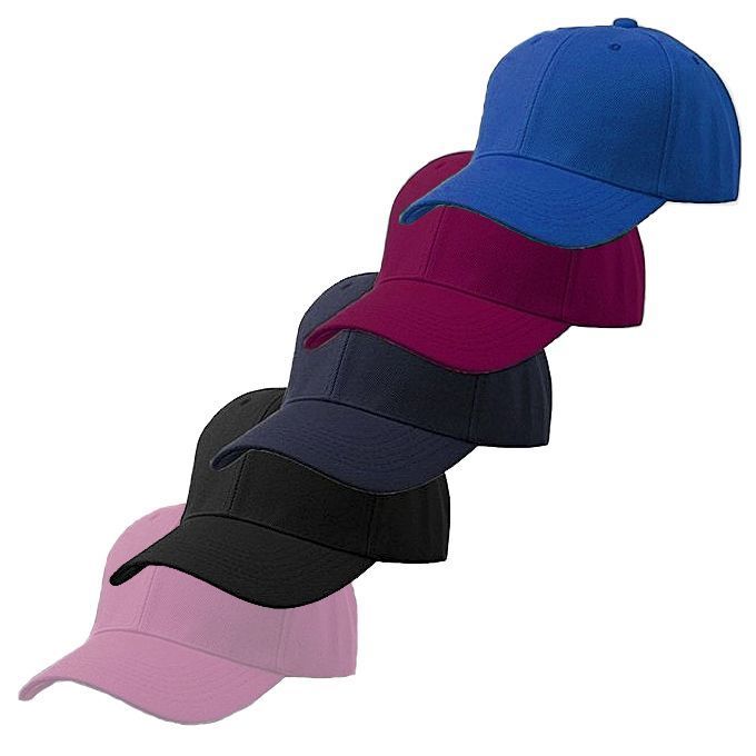 5in1 Plain Facecap For Unisex- Royal Blue, NavyBlue,Wine,Black,Pink