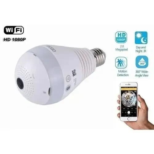 Portable Wifi Panorama Surveillance Camera Bulb.