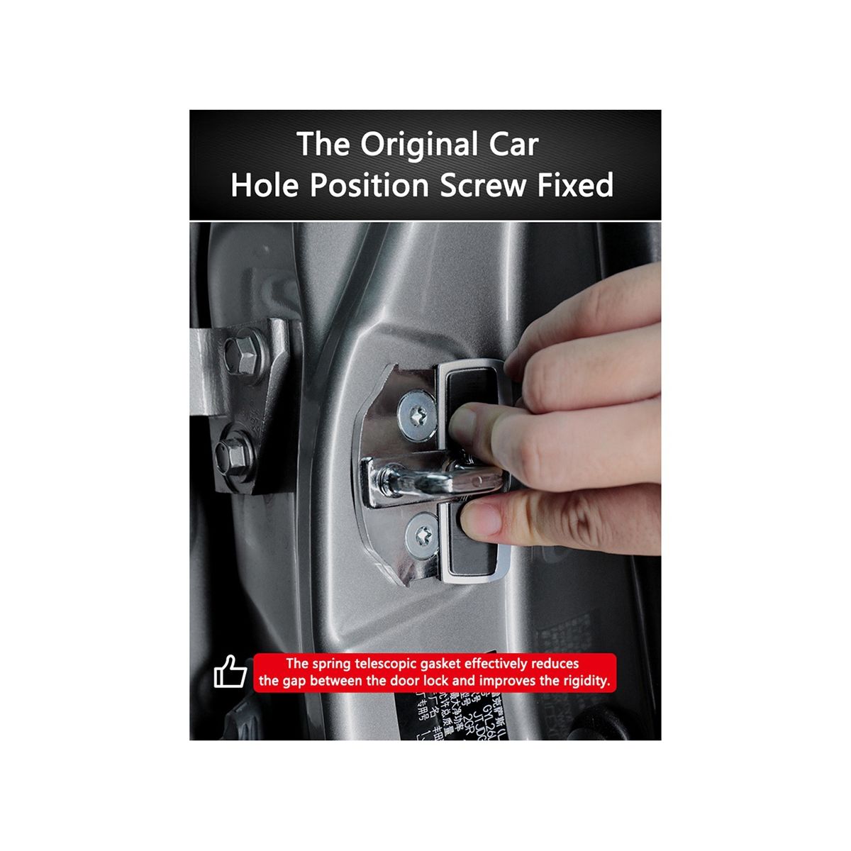 2Set Car TRD Door Lock Buckle Stabilizer for Lexus Toyota Yaris Land Cruiser Series Eliminate Noise Space Latch Stopper