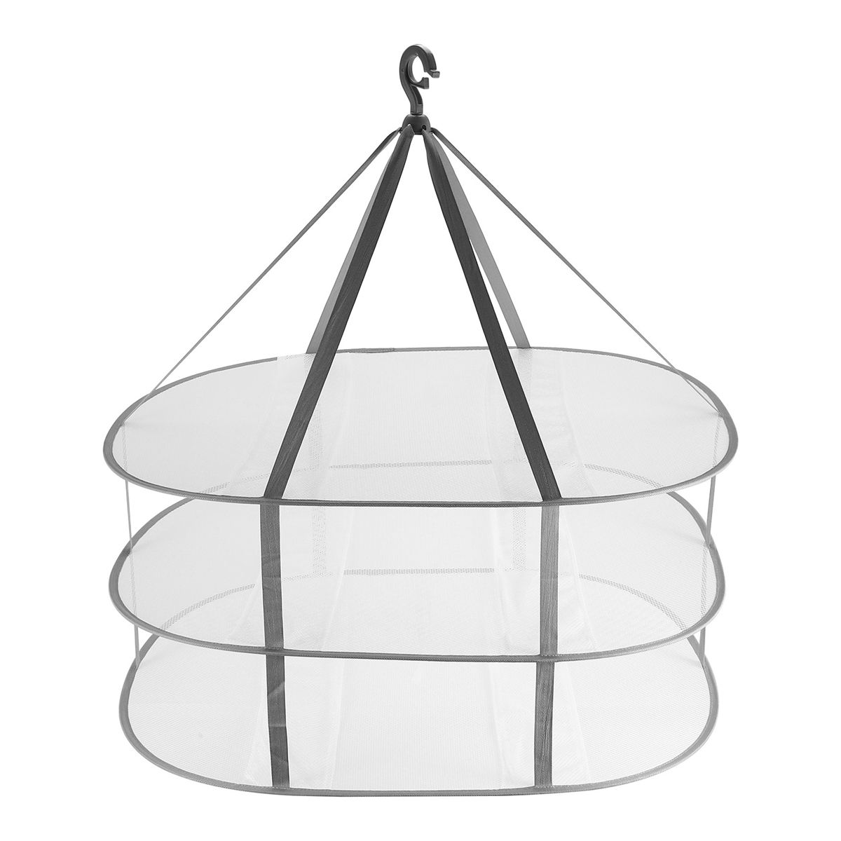 3-Tier Sweater Drying Rack Hanging Clothes Hanging Dryer Laundry Mesh Drying Rack Foldable Clothing Dryer Racks