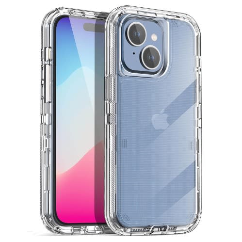 360 Rugged Defender Case With Screen Protector For Iphone 15 Plus