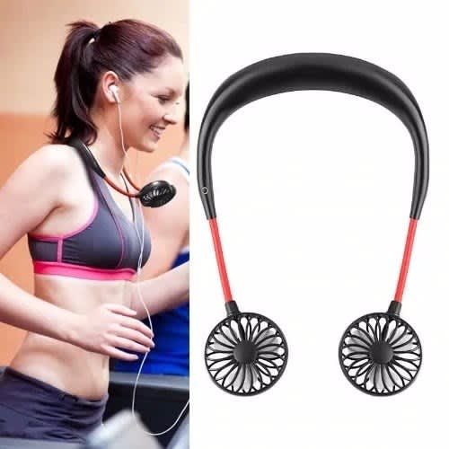 Battery Powered Hand Free & Neckband Rechargeable USB Sports Potable Fan