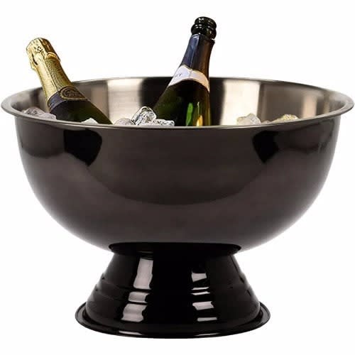 Stainless Champagne & Wine Bowl - Black
