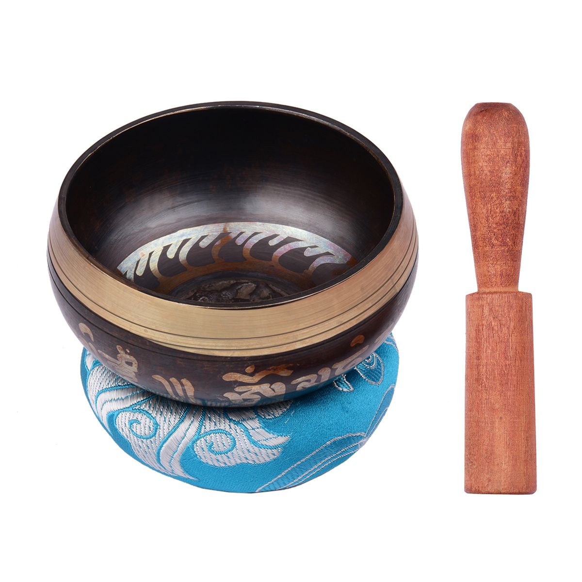 Tibetan Singing Bowl Set With 8cm/3inch Handmade Metal