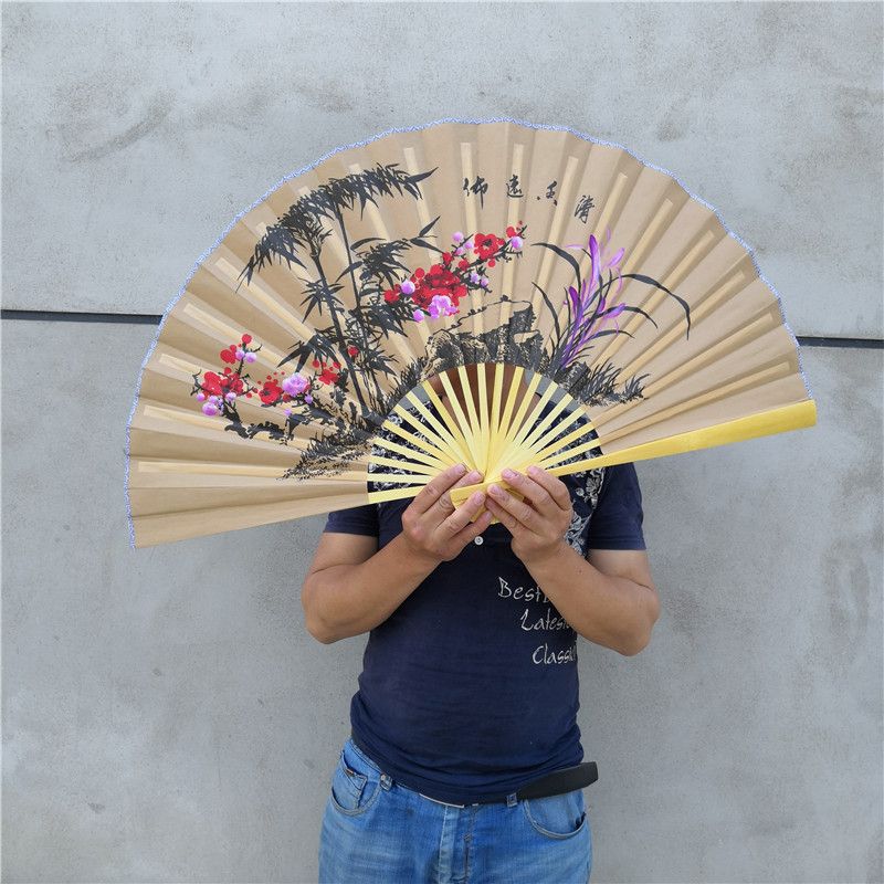 Wall Hanging Cos Fan Rice Fan Sensu Fan Hang Folding Technology Fan 0.9m*0.5m Fan Decoration Prop Decoration Fan Super