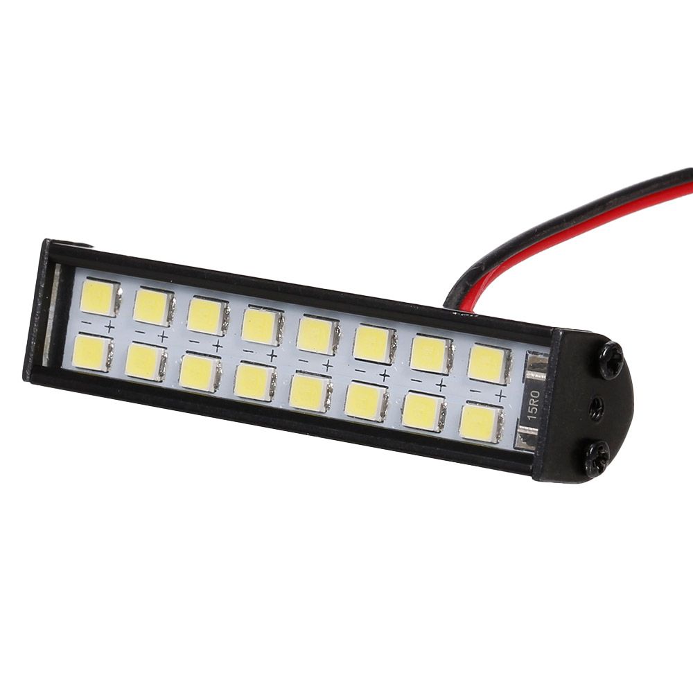 RC LED Lights Bar 55mm/2.2in Metal Roof Lamp Light 16LEDs
