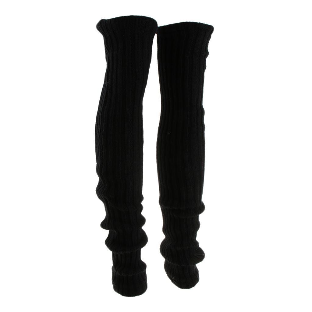 Leg Warmers Leggings Crochet Winter Knee High Knit Boot Warmer No Hole