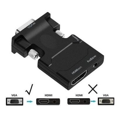 Vga To Hdmi With Audio Converter
