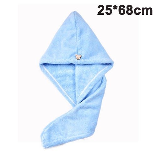 Hair Wrap Towel Twist(blue) - 1pc