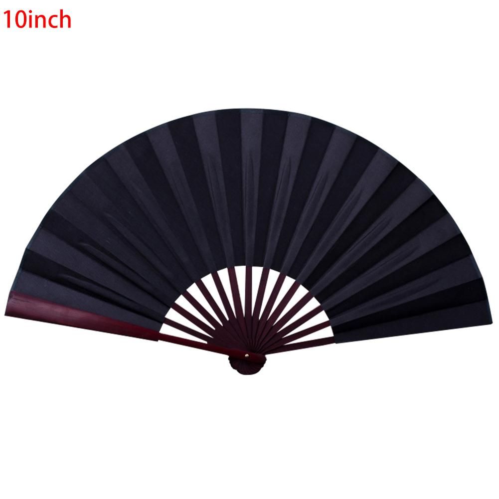 Plastic Folding Fan Hand Hand Held 8 Folding Solid Party Fans Gift Silk Silk /10 Inch Fan Color Wedding Fans Summer Cloth Dance