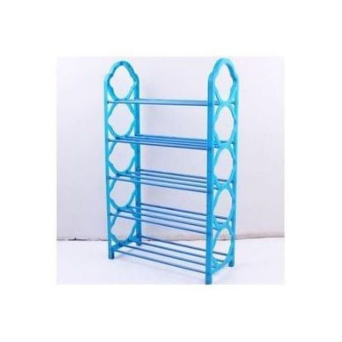 5-Layer Display Shoe Rack  Space-saving Storage Solution Blue