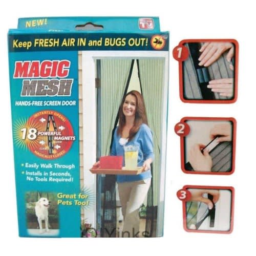 Magic Mesh Hands-free Magnetic Screen Door Cover