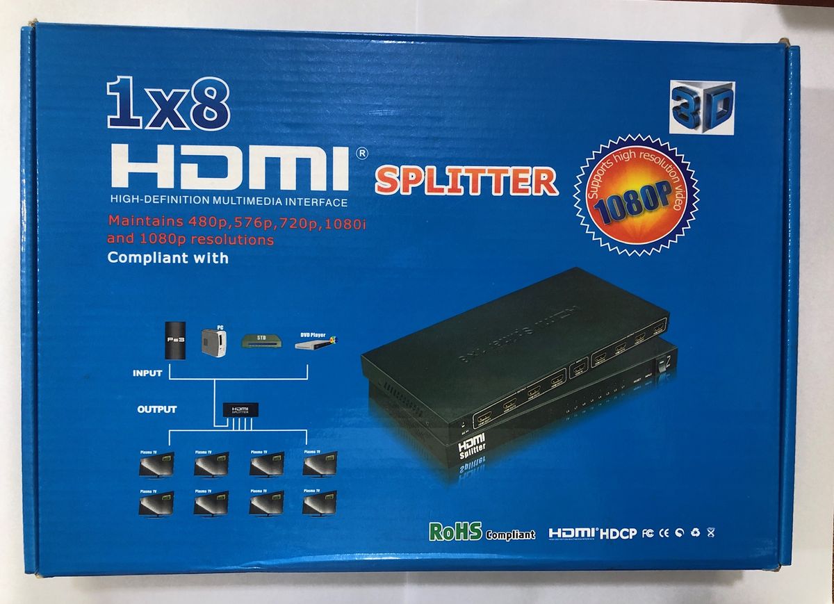 8 Way HDMI Splitter
