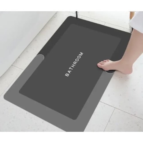 Anti Slip Water Absorbent Bathroom Floor Mat-rectangle-70&times;45cm