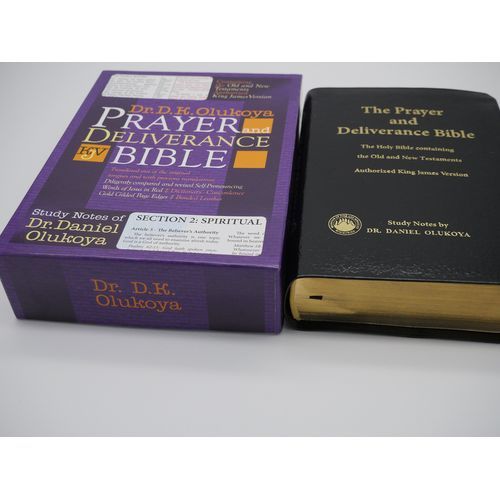 KJV Prayer And Deliverance Bible Black Indexed Giant Print