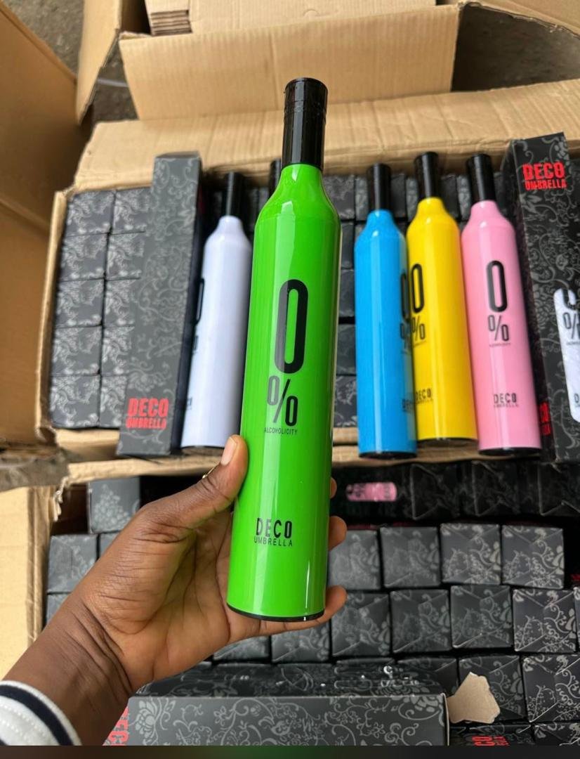 High Quality Wine Bottle Portable Umbrella