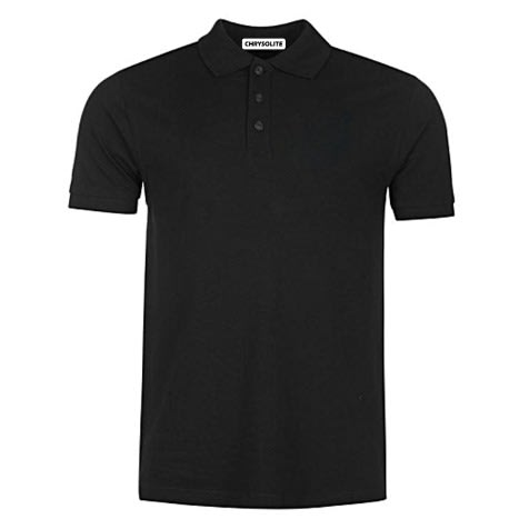 Plain Polo T-shirt - Black