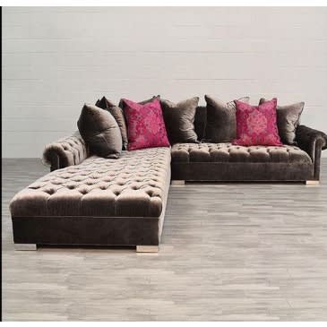 L Shaped 6seater+pillows