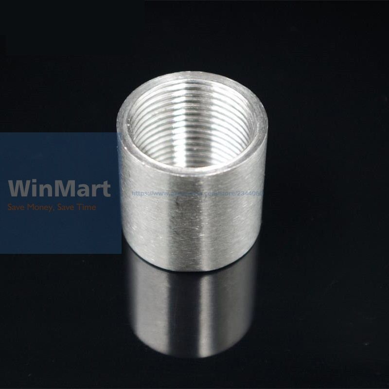 1Pc SS304 BSP 1-1/2" 1.5'' INCH DN40  Female Threaded Pipe Fitting Stainless Steel  Pipe Fitting Full Socket Round  Connector