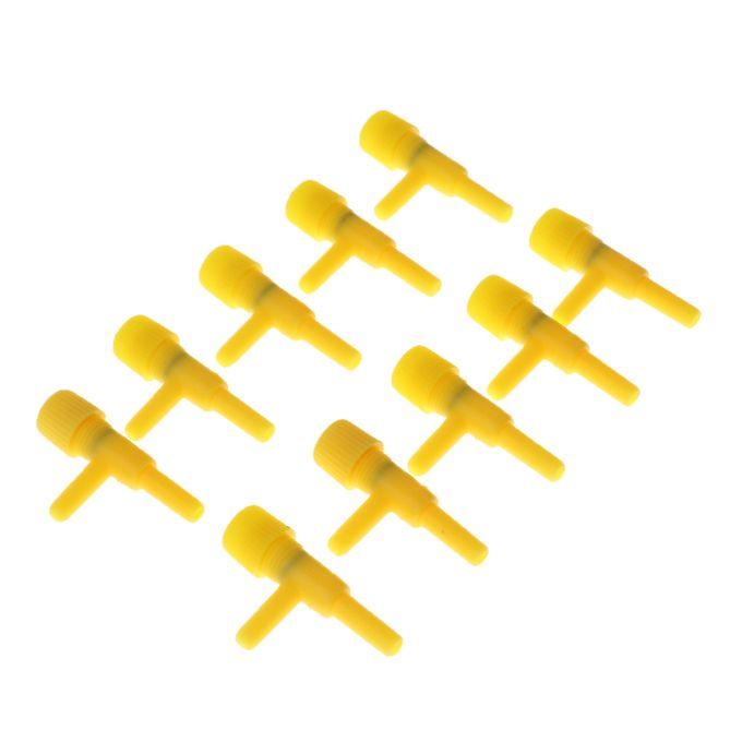 10xFish Tank Control Regulator Valve   Tank Aquarium Control Yellow