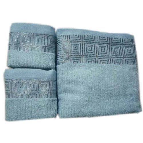Baby Bath Towel Set 3 Piece In Varied Design -Blue