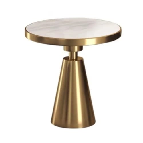 Modern Stainless Steel Frame Round Coffee Stool - Gold
