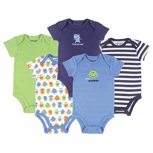 Baby Boys' Bodysuit Set - 5 Pieces