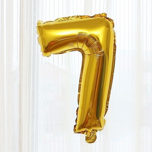 Birthday Number Ballon - Gold - 7