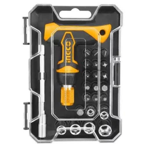 Ingco - T-handle Wrench Screwdriver Set - 24 Pieces
