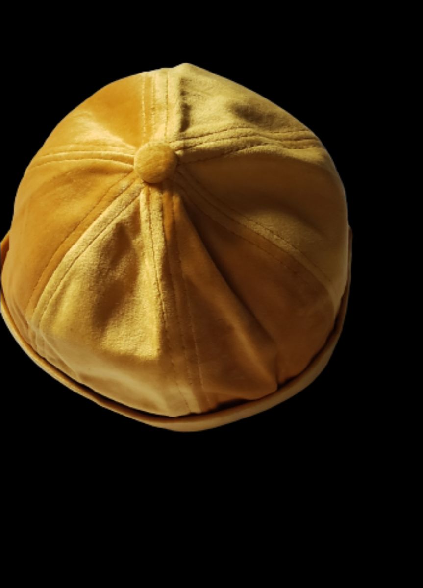 Velvet Fold Cap Beanie Golf Baseball Half Face Cap Visor Cap