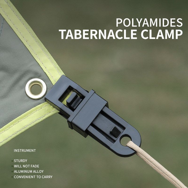 10 Pack Outdoor Camping Tent Tarps Windbreak Clamp Clip