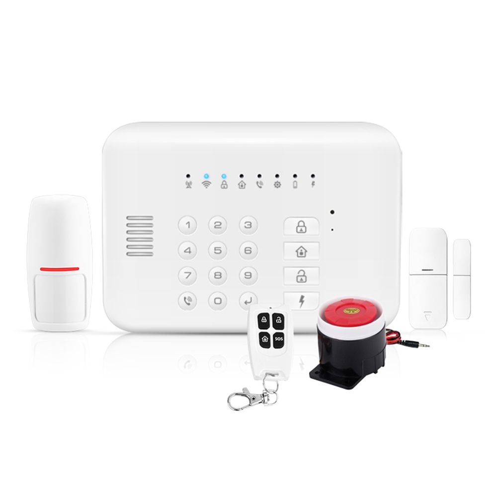 Security Alarm System  Kit Auto Dial GSM+WiFi Home Security