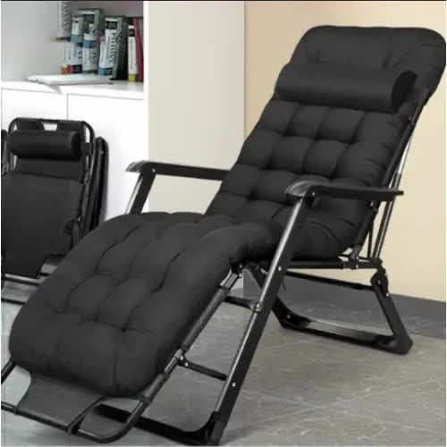 Reclining Folding Chair - Black