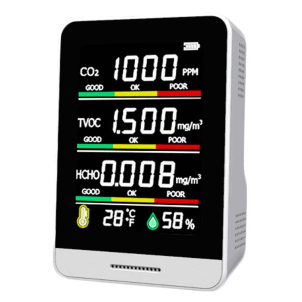 CO2 Detector TVOC HCHO Temperature Humidity Detecting Tool