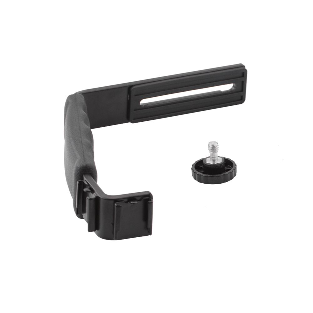Handheld L-Shape Handle Mount Gimbal Grip Bracket For-Black