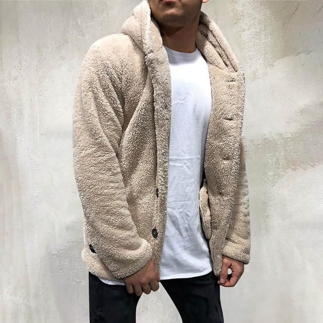 Corduroy jacket Men's thick warm windproof jacket