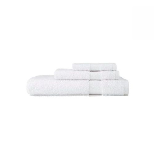 Set-of-3 Towels ( Hand, Face & Bath Towel)- White