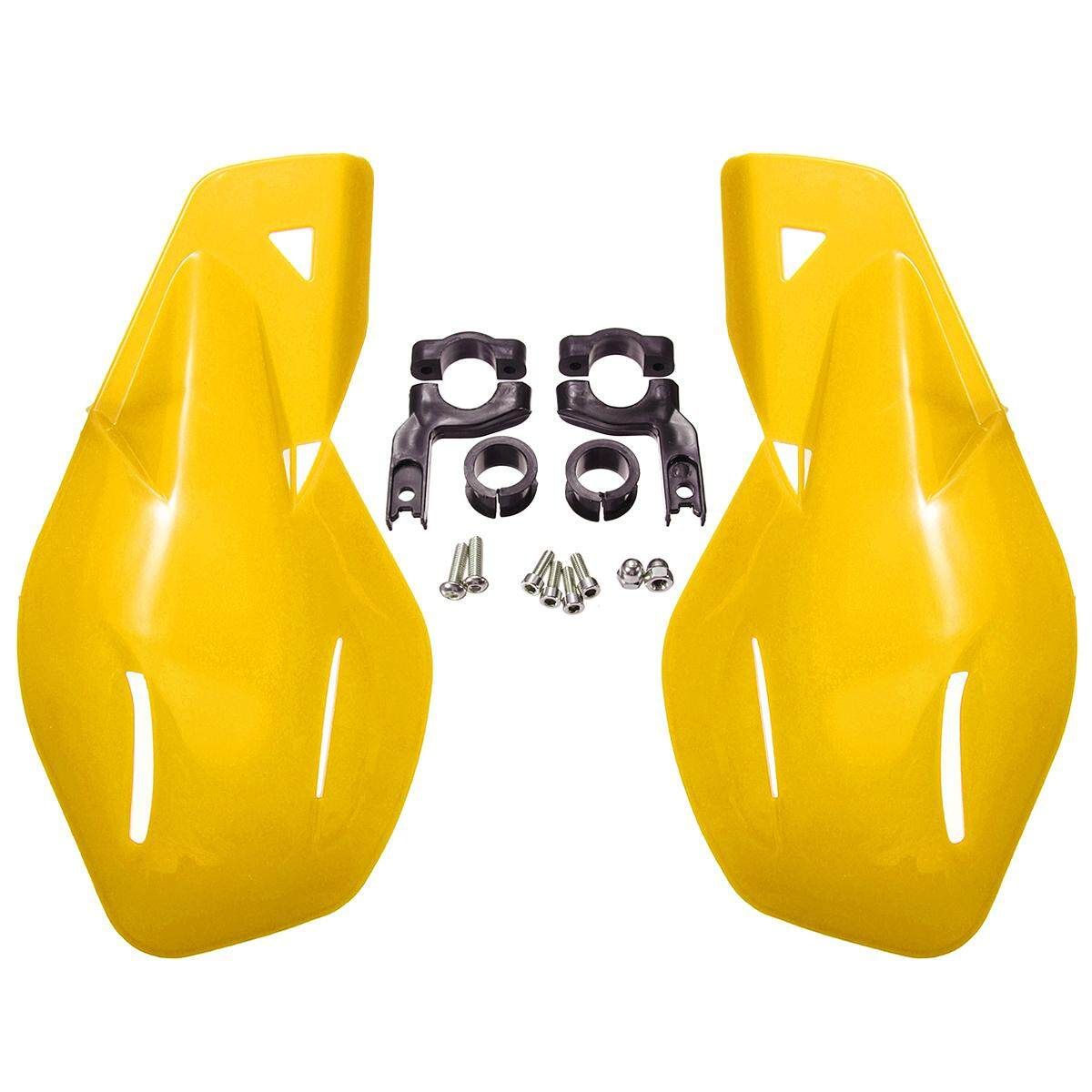 Ediors Dirt Bike ATV MX Motocross Motorcycle Hand Guards Handguards W/Mount Kits Yellow Yellow