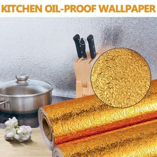 Kitchen Oilproof Waterproof Foil Sticker Wallpaper