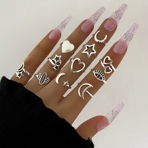11 Pcs Knuckle Ring Set For Ladies