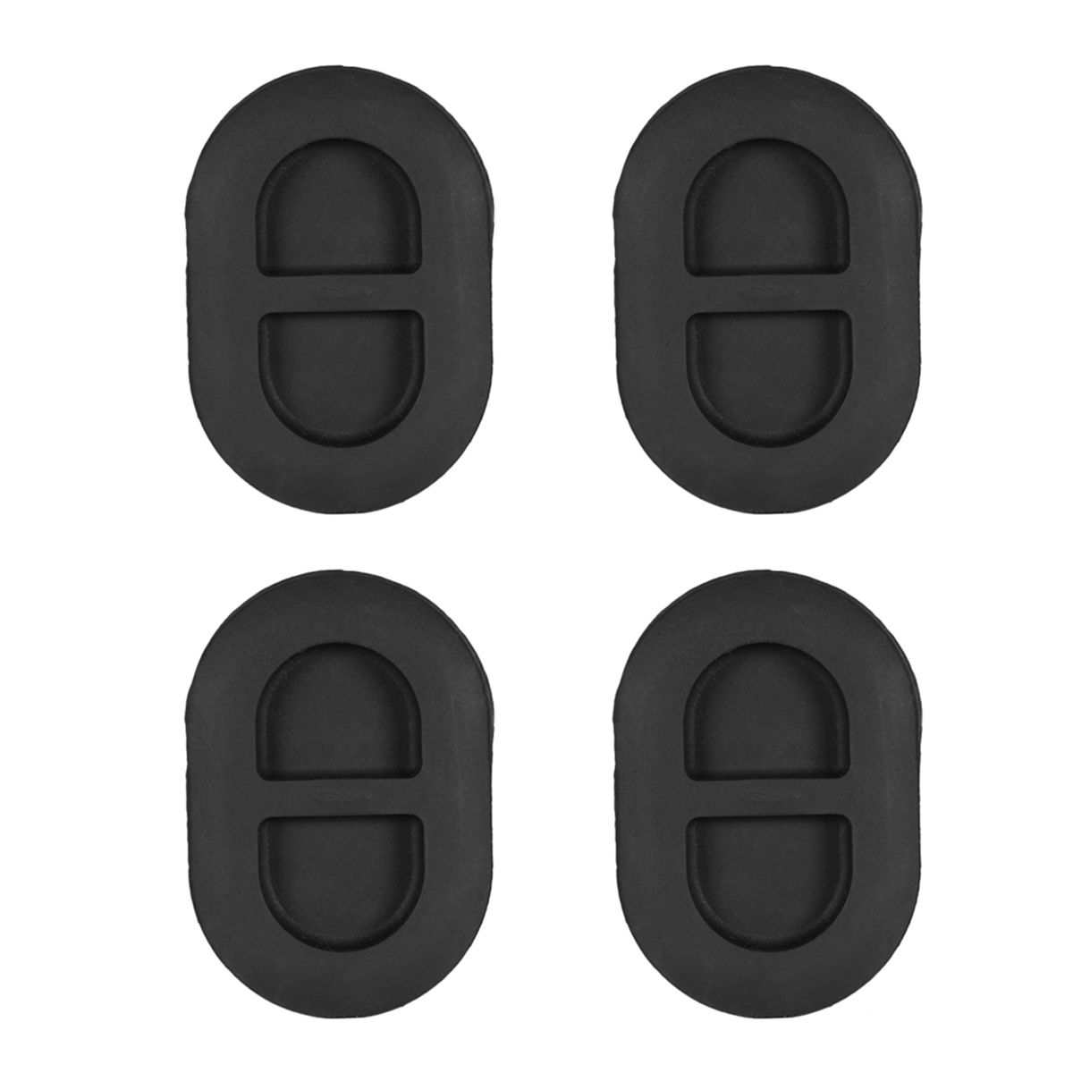 4Pcs Black Floor Pan Drain Plug Rear Floor Pan Body Plug