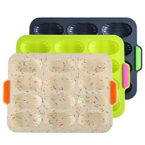 3 PCS Silicone Baking Tray Nonstick Madeleines
